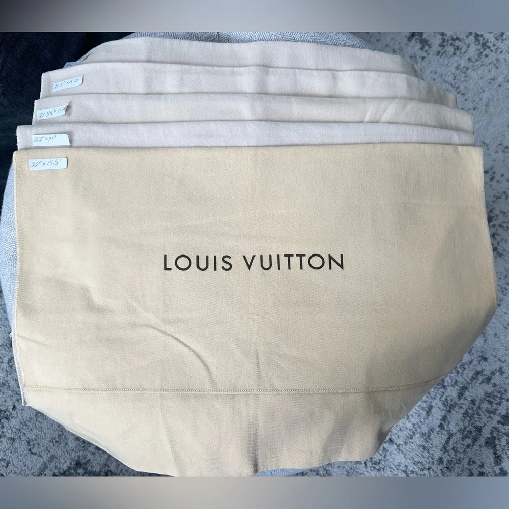 Reseller Bundle Authentic Louis Vuitton Flap Dust Bags – Lot of 10 – LARGE Size